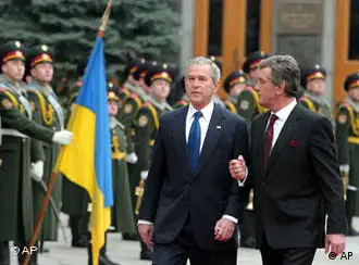Ukraine USA Präsident George Bush und Viktor Juschtschenko in Kiew