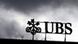 UBS sign and cloudy sky UBS sign and cloudy sky