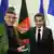 Afghan President Karzai with French President Sarkozy
