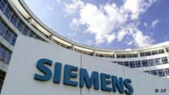 Siemens Firmenlogo. (Foto: AP)