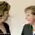 Angela Merkel, right, talks with Ireland's President Mary McAleese