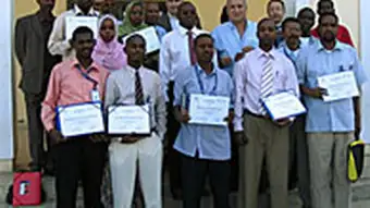 Teilnehmer mit ihren Zertifikaten