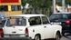 An east German Trabant driving among contemporary cars in present-day Leipzig An east German Trabant driving among contemporary cars in present-day Leipzig