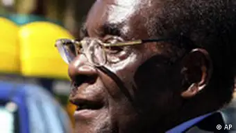 Simbabwe Wahlen Präsident Robert Mugabe in Harare