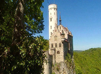 Schloss in der Schwäbischen Alb