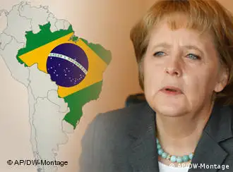 德国总理默克尔拉美之行首站到达巴西