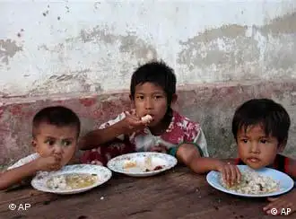 缅甸的贫困儿童