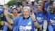 Hoffenheim's sponsor Dietmar Hopp, front, celebrates with the players after winning the German second division Bundesliga soccer match between 1899 Hoffenheim and Greuther Fuerth in Hoffenheim, Germany, Sunday, May 18, 2008. Hoffenheim ascends to the first division. (AP Photo/Thomas Kienzle) ** NO MOBILE USE UNTIL 2 HOURS AFTER THE MATCH, WEBSITE USERS ARE OBLIGED TO COMPLY WITH DFL-RESTRICTIONS, SEE INSTRUCTIONS FOR DETAILS ** Hoffenheim's sponsor Dietmar Hopp, front, celebrates with the players after winning the German second division Bundesliga soccer match between 1899 Hoffenheim and Greuther Fuerth in Hoffenheim, Germany, Sunday, May 18, 2008. Hoffenheim ascends to the first division. (AP Photo/Thomas Kienzle) ** NO MOBILE USE UNTIL 2 HOURS AFTER THE MATCH, WEBSITE USERS ARE OBLIGED TO COMPLY WITH DFL-RESTRICTIONS, SEE INSTRUCTIONS FOR DETAILS **