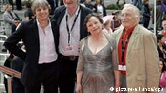 Andreas Dresen and the cast of his film Wolke 9 at the Cannes Festival