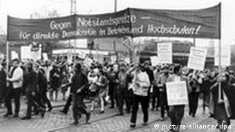 Deutschland Demonstration gegen Notstandsgesetze in Düsseldorf 1968