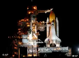 Space-Shuttle Discovery wartet auf den Start