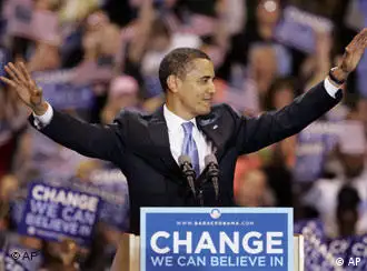 奥巴马成为美国第一位黑人总统候选人