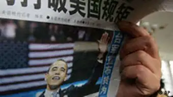China USA Zeitung zu Barack Obama Reaktionen