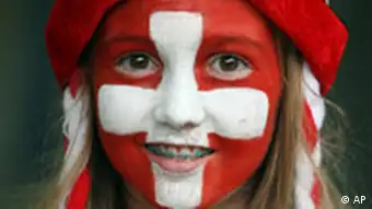 A Swiss soccer fan