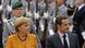 Njemačka kancelarka Angela Merkel i francuski predsjednik Nicolas Sarkozy pri dočeku u bavarskom Straubingu obilaze počasni vod Bundeswehra Njemačka kancelarka Angela Merkel i francuski predsjednik Nicolas Sarkozy pri dočeku u bavarskom Straubingu obilaze počasni vod Bundeswehra