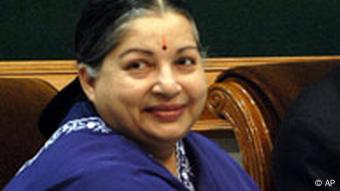 Portrait Jayalalithaa, Ministerpräsidentin des indischen Bundesstaates Tamil Nadu (Foto: DW)