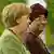 German Chancellor Angela Merkel with Liberian President Ellen Johnson Sirleaf