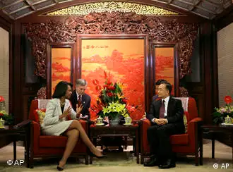 美国务卿赖斯会晤中国总理温家宝