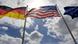 german and US flags german and US flags