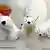 Small stuffed animals designed to resemble Knut