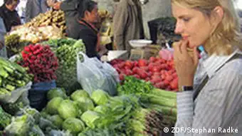 Slomka auf dem Markt in China