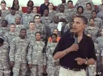 奥巴马2008年7月19日访问巴格拉姆美国空军基地