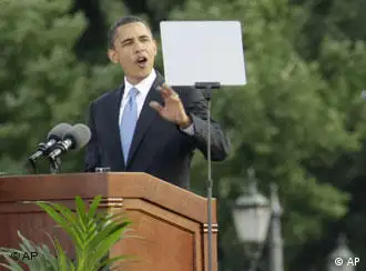 2008年奥巴马在柏林凯旋柱下发表演讲