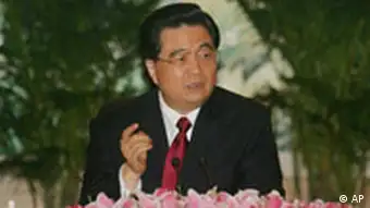 China Präsident Hu Jintao Pressekonferenz in Peking