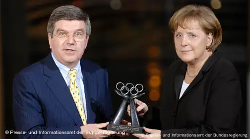 Angela Merkel und Thomas Bach
