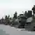 A column of Russian tanks rolls into South Ossetia on Aug. 8, 2008.