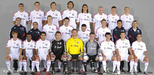 Fussball Bundesliga 2008 Mannschaftsbild FC Bayern München
