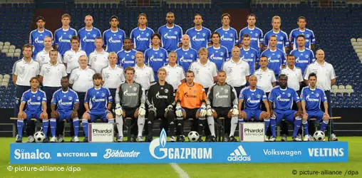 Fussball Bundesliga 2008 Mannschaftsbild FC Schalke 04