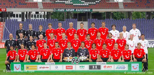 Fussball Bundesliga 2008 Mannschaftsbild Hannover 96