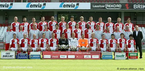 Fussball Bundesliga 2008 Mannschaftsbild FC Energie Cottbus