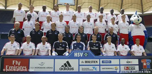 Fussball Bundesliga 2008 Mannschaftsbild Hamburger SV