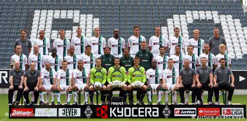 Fussball Bundesliga 2008 Mannschaftsbild Borussia Mönchengladbach