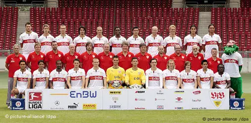 Fussball Bundesliga 2008 Mannschaftsbild VfB Stuttgart