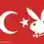 پرچم ترکیه و نشان مجله‌ی پلی‌بوی