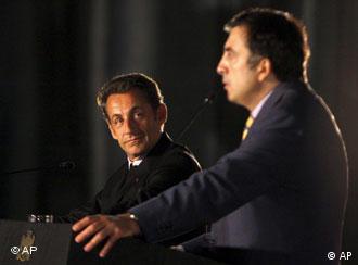 Саркози и Саакашвили