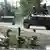 تانک‌های روسی در شهر بندری پوتی گرجستان