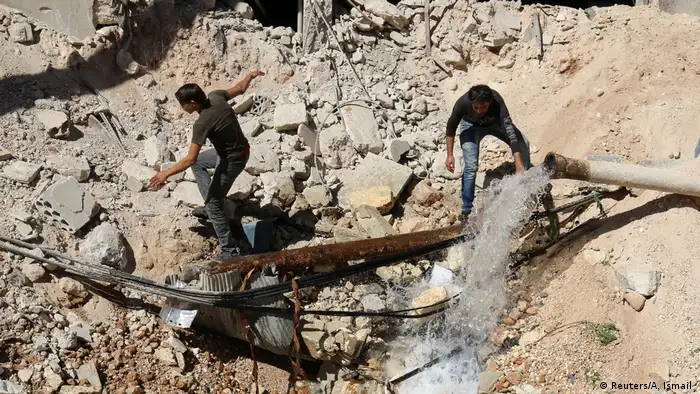 Destruição em Aleppo