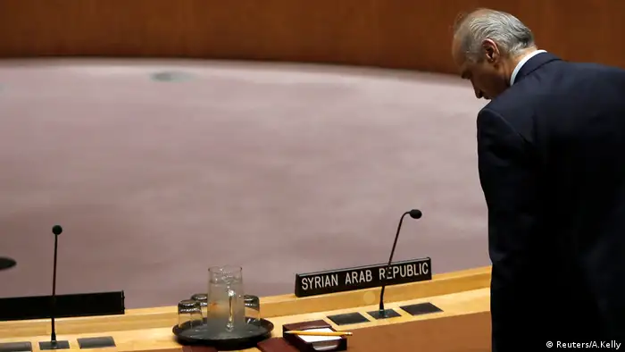Syrien Botschafter UN Sicherheitsrat Bashar al-Jaafari New York (Reuters/A.Kelly)
