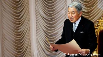 Japan Kaiser Akihito eröffnet das Parlament