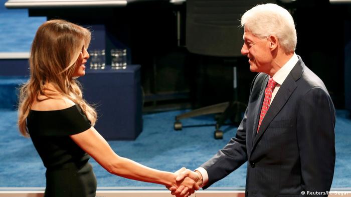 USA Wahlkampf TV Duell Bill Clinton und Melania Trump