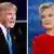Donald Trump e Hillary Clinton em primeiro debate