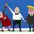 Карикатура Сергея Ёлкина о дуэли Трампа и Клинтон