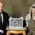Jassir Arafat und Shimon Peres