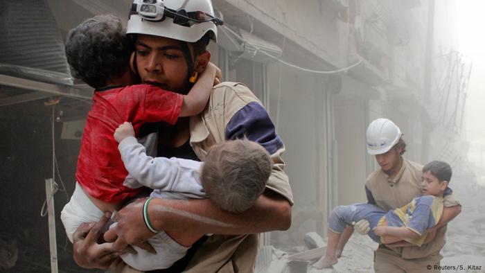 Syrien Weißhelme in Aleppo