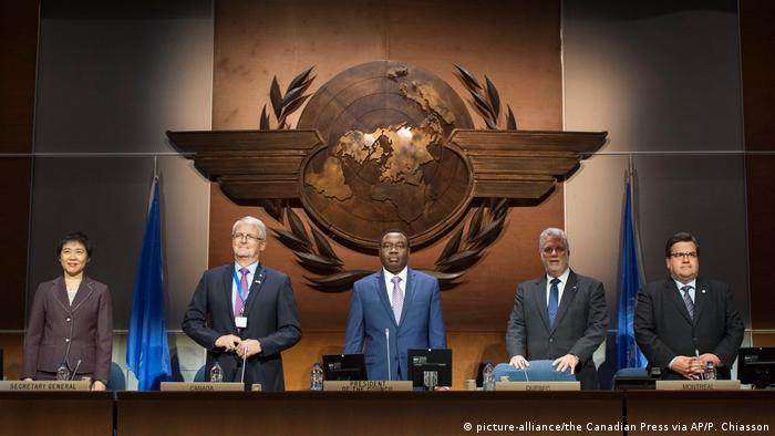 Key members at 39th assembly of UN aviation agency in September 2016