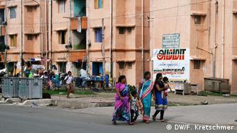 Frauen in einem Slum von Chennai.